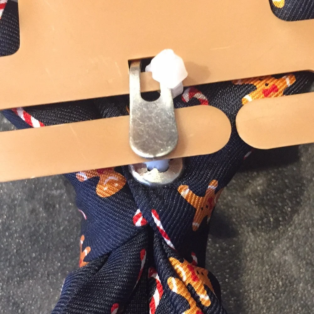 Wembley Gingerbread Clip Washable Tie